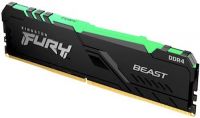 Модуль памяти DDR4 32Gb Kingston 3200 Fury Beast RGB KF432C16BBA/32