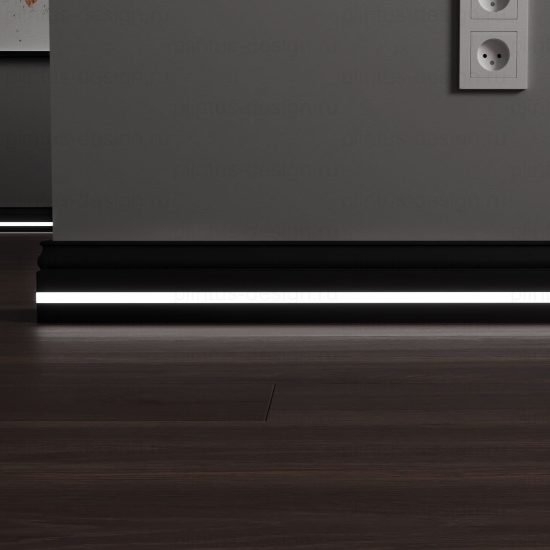 LWD Original Флорида плинтус с подсветкой из МДФ