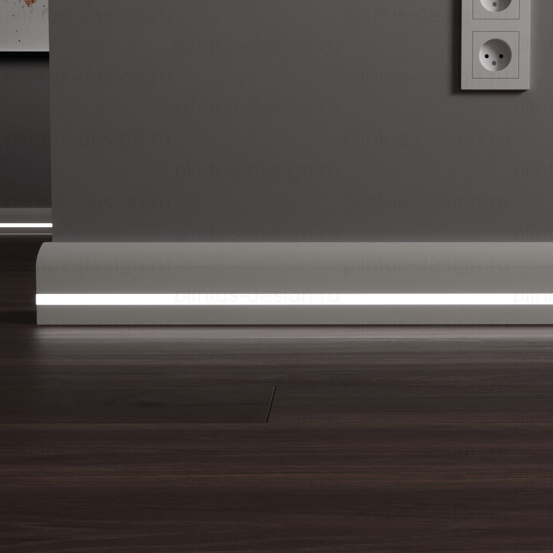 LWD Classic Мэрилэнд плинтус с подсветкой из МДФ