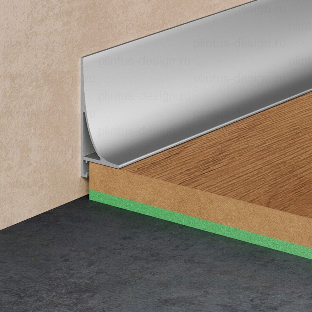 Corner L 584 Pro Design щелевой плинтус анодированный