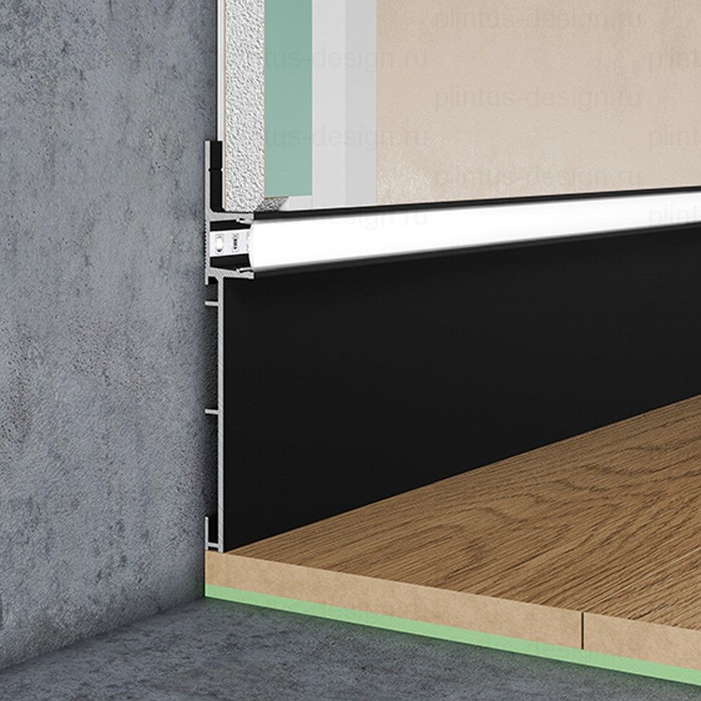 Скрытый плинтус Pro Design Combo 603 Чёрный