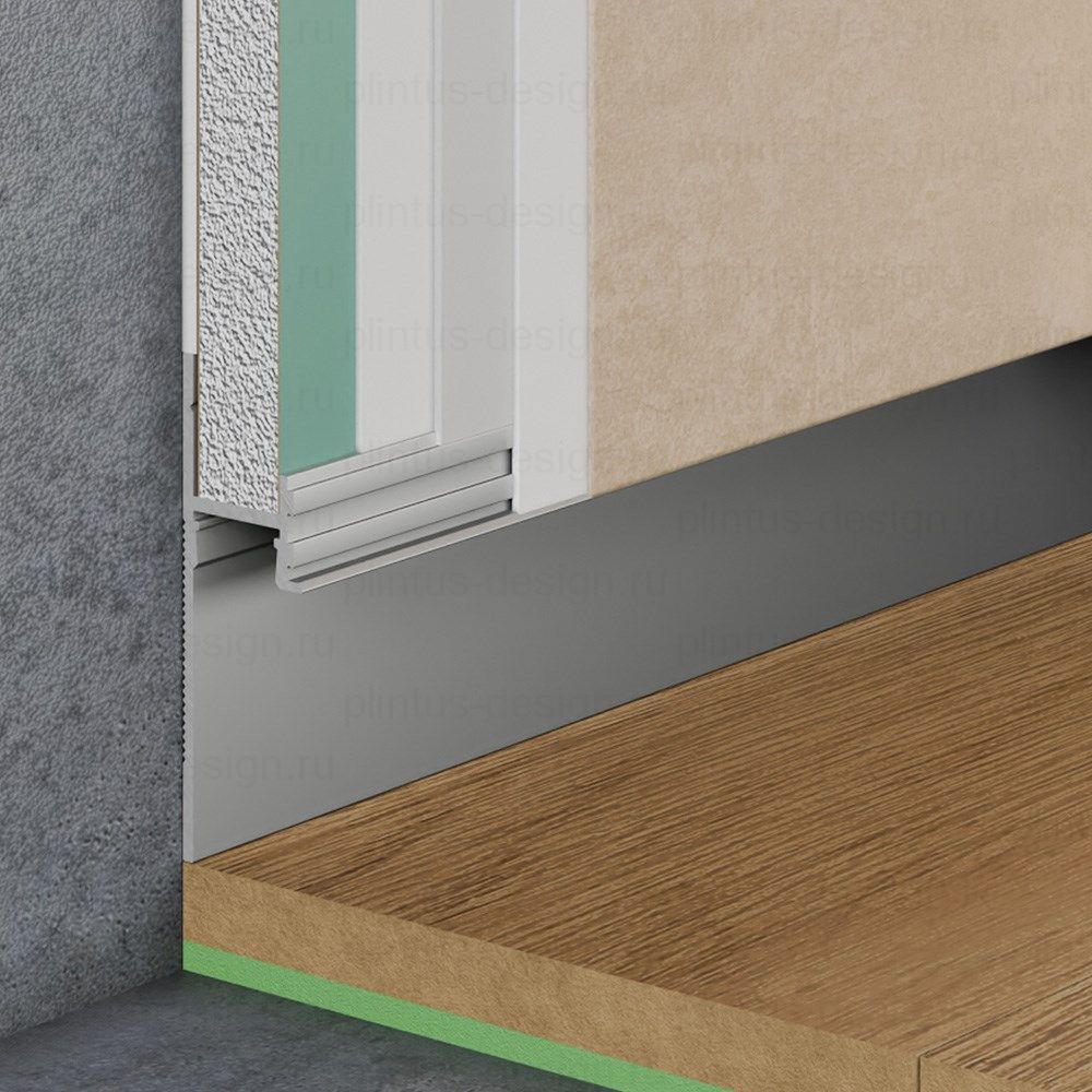 Pro Design 7209 теневой плинтус анодированный