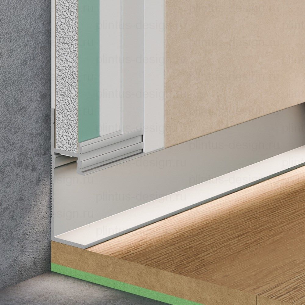 Pro Design 7210 теневой плинтус анодированный