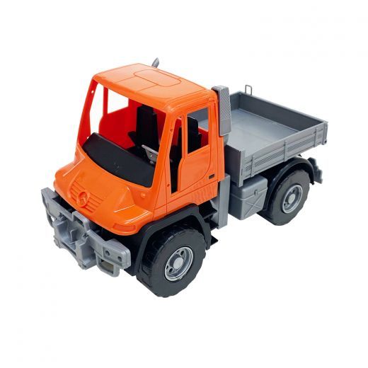Самосвал бортовой Мерседес "Unimog U 500" (17,5 см. Оранжевый)