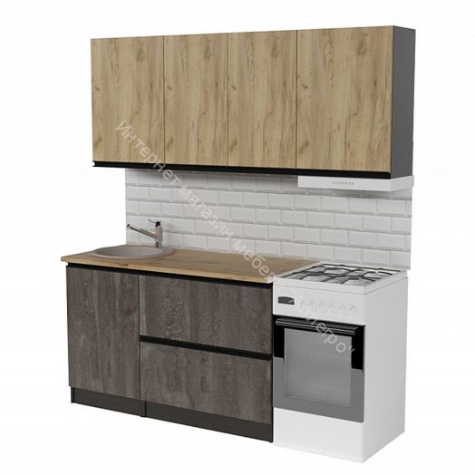 Кухонный гарнитур Адажио макси 1800 мм