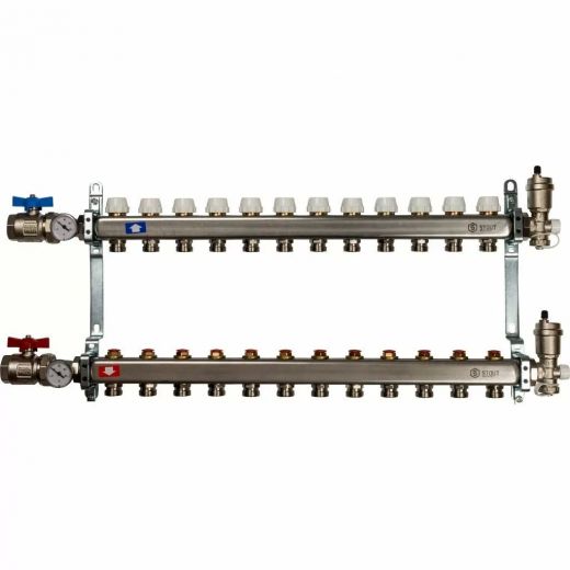 Коллекторная группа для отопления STOUT 0912 - 13 выходов