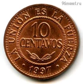 Боливия 10 сентаво 1997