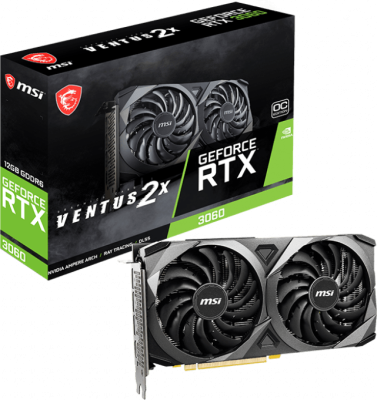 Видеокарта GeForce RTX 4060Ti 8Gb MSI Ventus 2X Black 8G