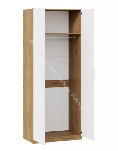 Шкаф для одежды  "Хилтон" 402.006.000 Дуб крафт золотой/Белый матовый