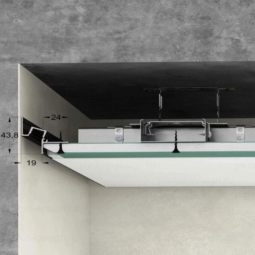 Laconistiq Gips Classic потолочный профиль без покрытия