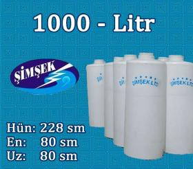 Su çəni 1000 litr Şimşek - 1(bir) tonluq su bakı h=228