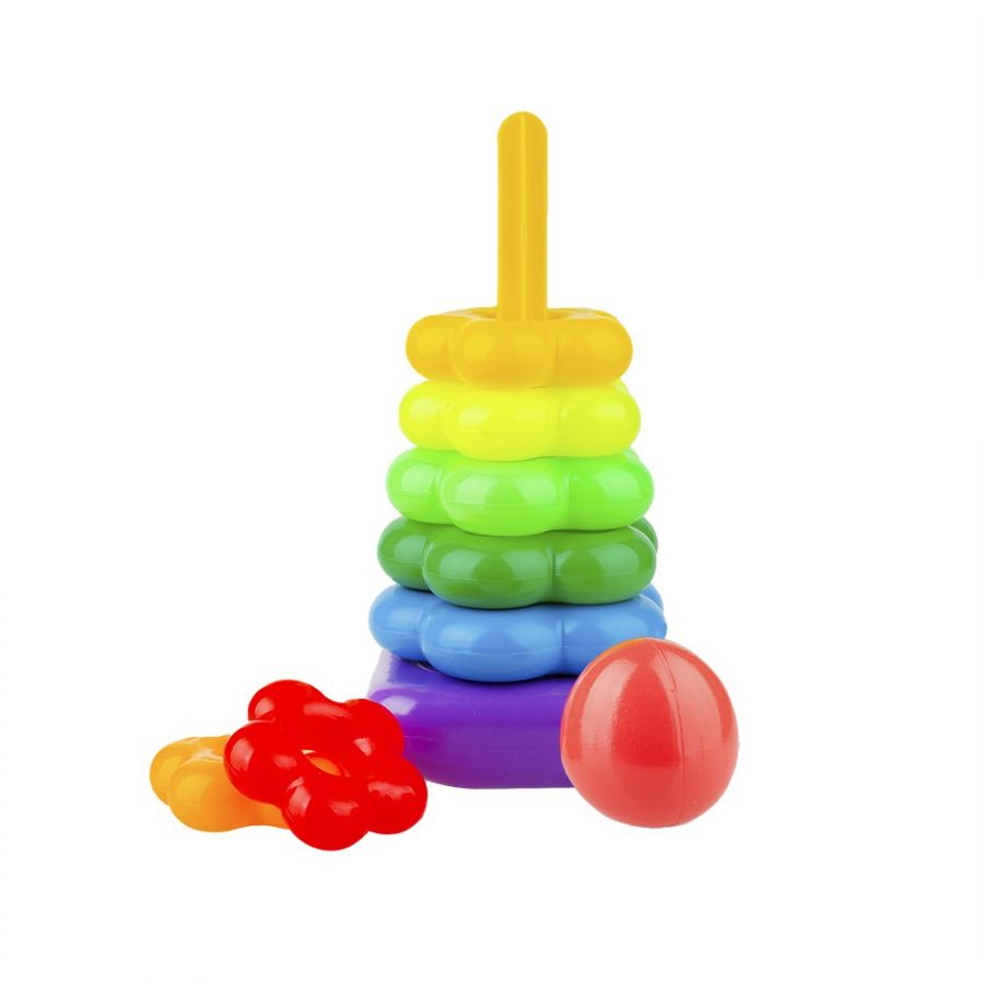 Игра Пирамида «Цветочек» 28см