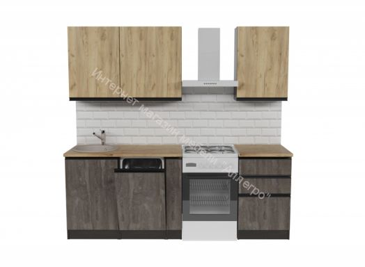 Кухонный гарнитур Адажио стандарт 1600 мм