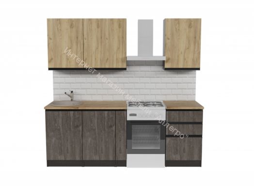 Кухонный гарнитур Адажио стандарт 1600 мм