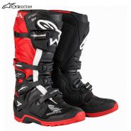 Ботинки Alpinestars Tech 7 Enduro Drystar Honda S23, Черно-красные