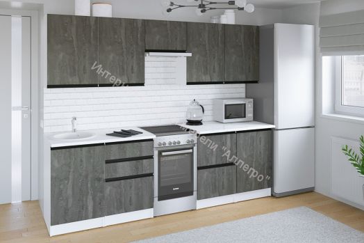 Кухонный гарнитур Ноктюрн мега 2500 мм