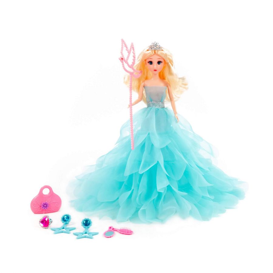 Кукла "Ксюша" (30 см) в пышном платье + аксессуары (7 элементов) (в коробке №4)