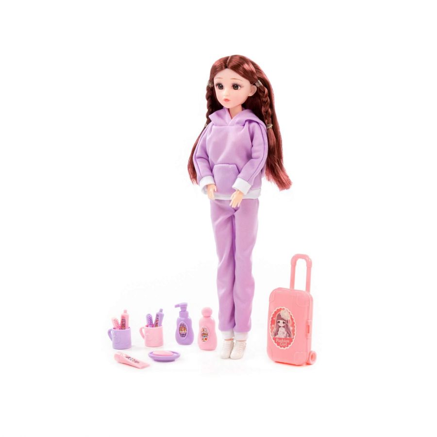 Кукла "Ксюша" (30 см) в спортивном костюме + аксессуары (12 элементов) (в коробке №3)