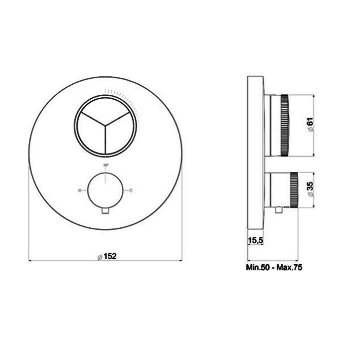 Смеситель ALMAR Core Push Round E176633 схема 6