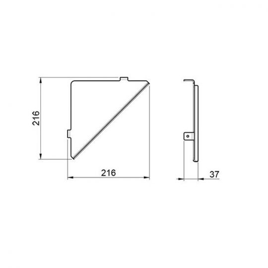 Полка для душа ALMAR Accessories E300002 ФОТО