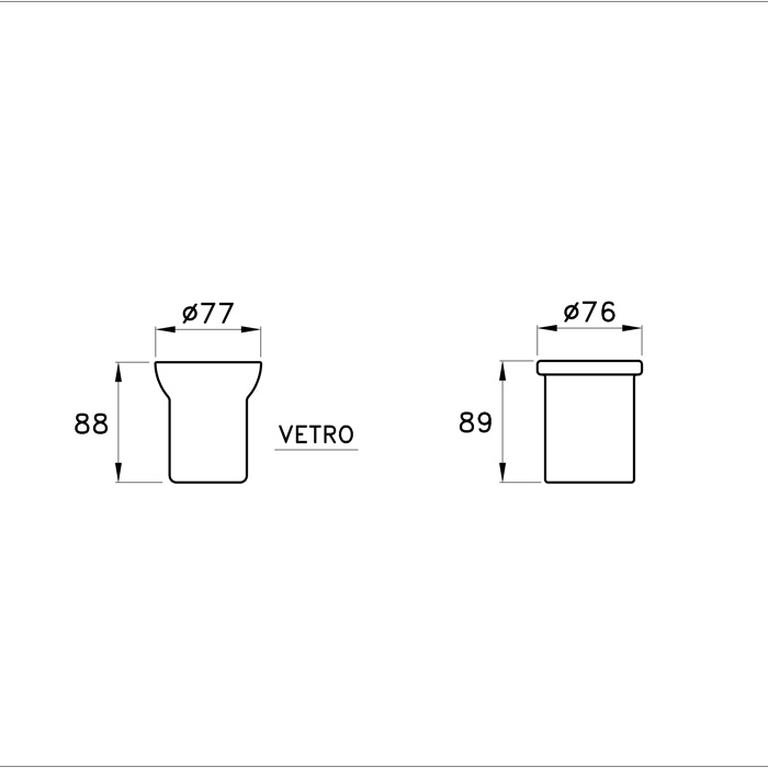 Стакан для зубных щеток Stella 130 CT 10007 CB00 схема 5