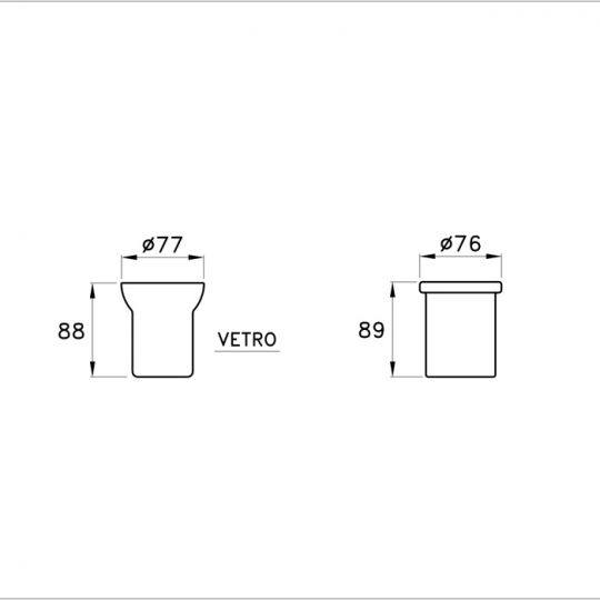 Стакан для зубных щеток Stella 130 CT 10007 CB00 ФОТО