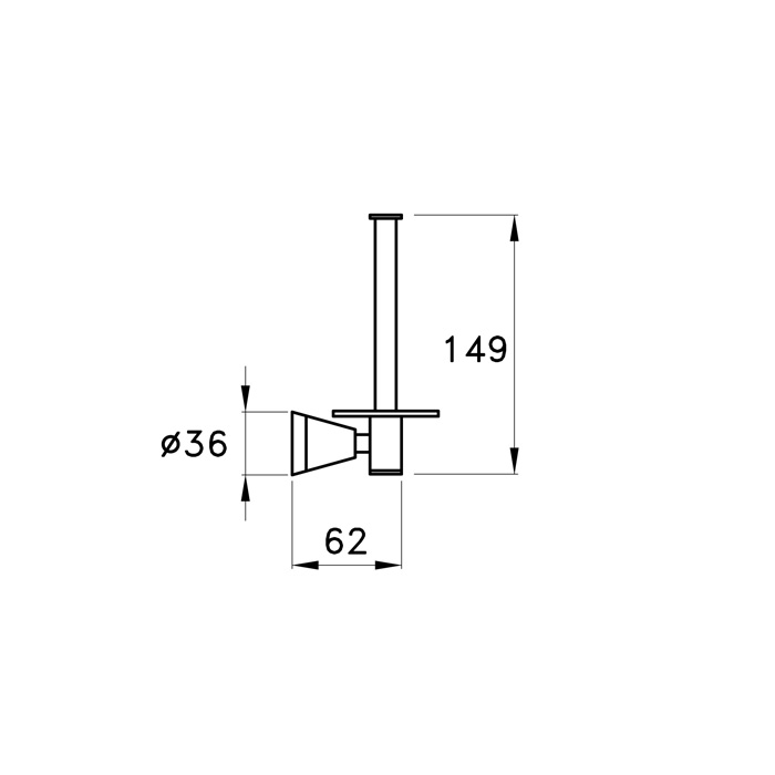 Держатель запасного рулона Stella 130 CT 10016 CR00 схема 3