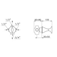 Переключающий вентиль Stella 130 CT 01200 CR00 схема 3