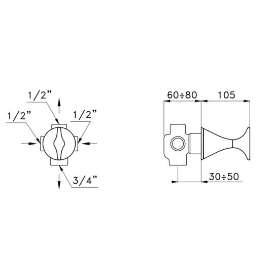 Переключающий вентиль Stella 130 CT 01200 CR00 ФОТО