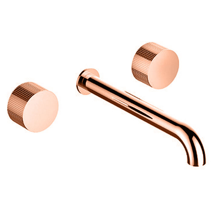 Изображение Смеситель Stella Sirius для раковины встраиваемый излив: 21см цвет: Copper satinato PVD