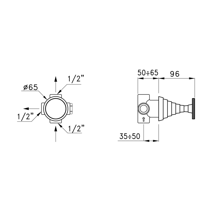 Переключающий вентиль Stella Titian TT 01202 CR00 схема 3