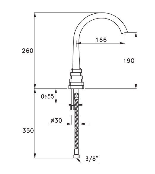 Смеситель для раковины Stella Titian TT 00119 CR00 схема 2