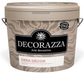 Декоративный Состав Decorazza Cera Decor 2.5л CD 10-40 Лессирующий, Матовый на Основе Воска / Декораза Сера Декор.
