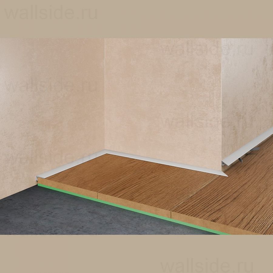 Щелевой микроплинтус Pro Design MINI 7067 белый