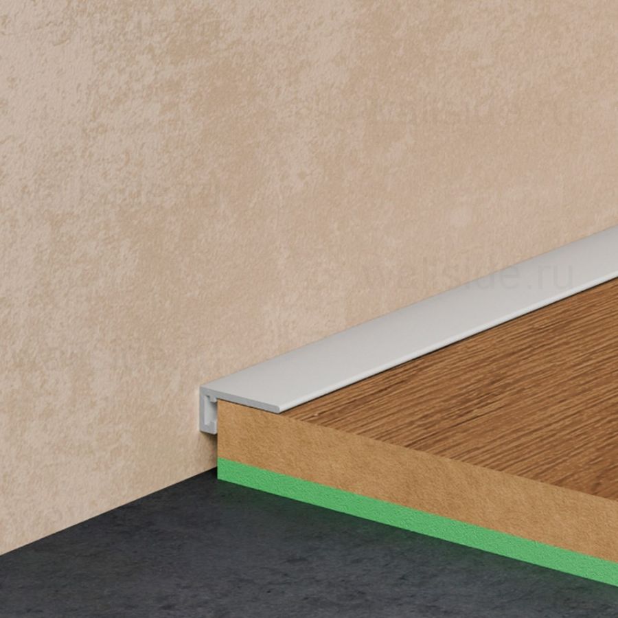 Щелевой микроплинтус Pro Design MINI 7067 белый