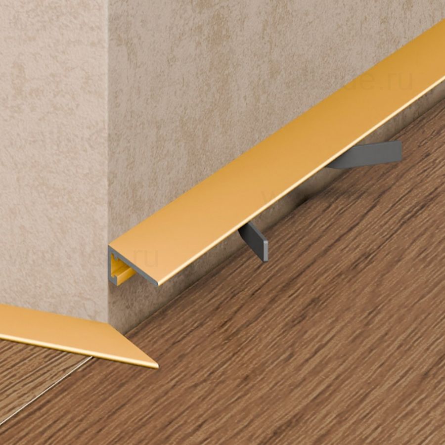 Щелевой микроплинтус Pro Design MINI 7067 золото