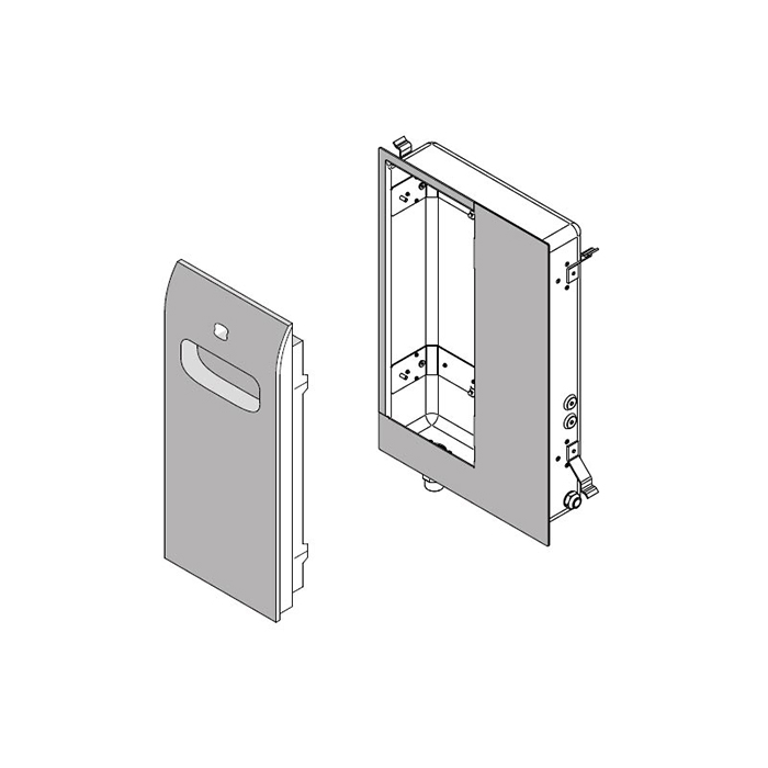 Изображение Парогенератор Effegibi Aquasteam Smart  42x11x64см, с гидроизоляционным матом Schlüter, производительность пара: 6.6 кг/час, цвет: RAL 9003