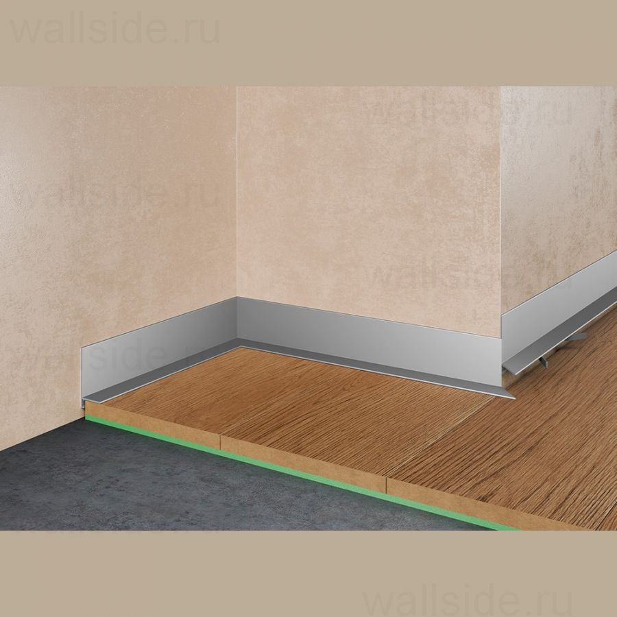 Щелевой плинтус Pro Design Mini L 601 анодированный