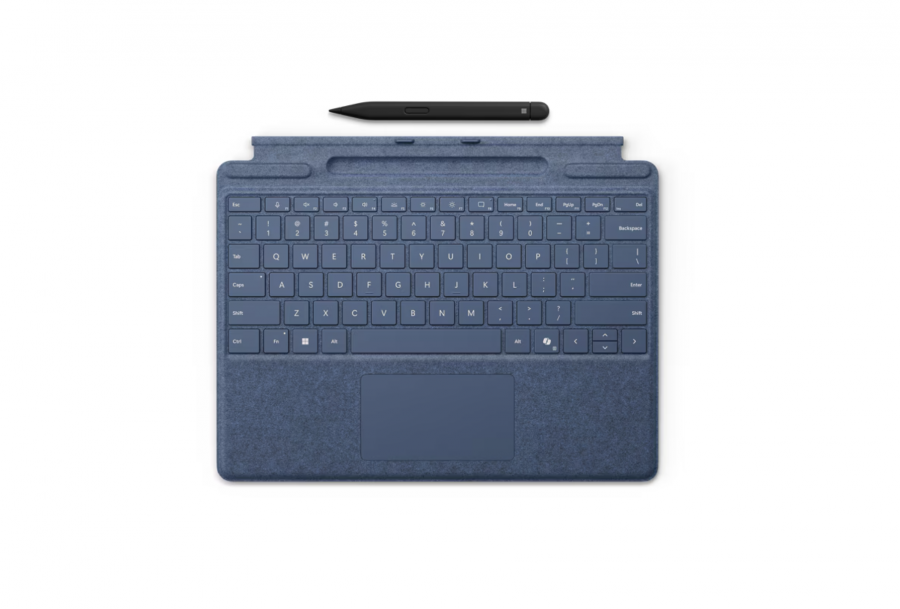 Клавиатура Microsoft Surface Pro Keyboard X/8/9/10/11 with Copilot button (Alcantara) (Sapphire) + Slim Pen 2