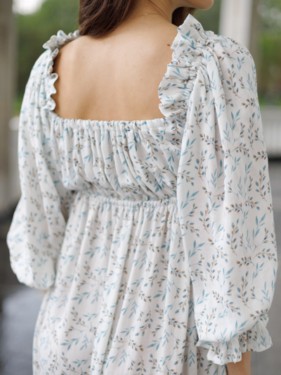 Платье Estate из бамбука "Голубые ветви"