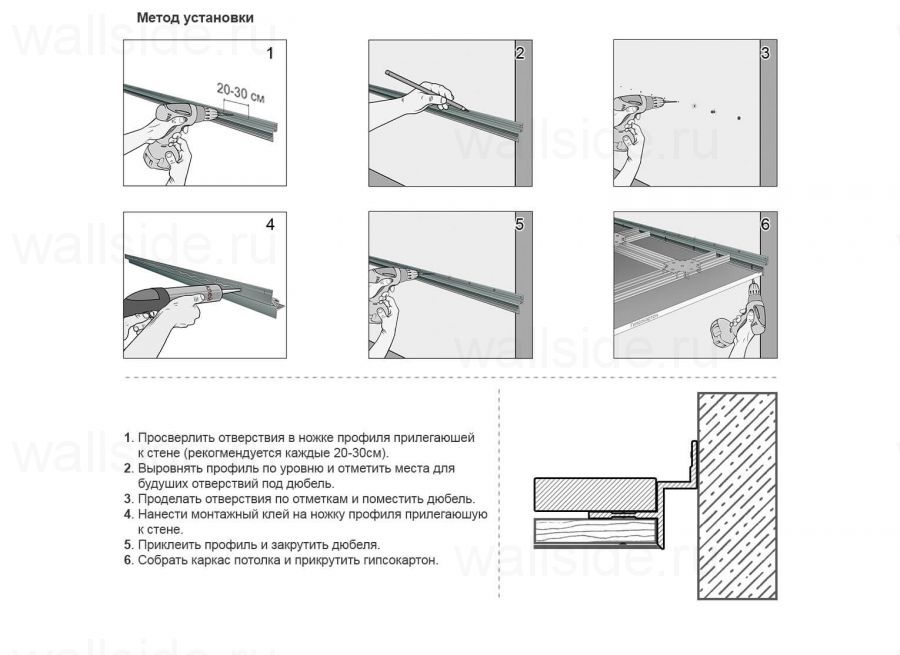 Line Art TS 1011 потолочный профиль