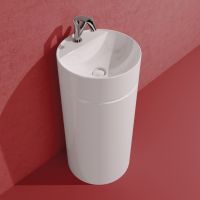 Напольная раковина Flaminia Mono Twin Slim Standing Basin To Wall MTR42P 42х42 схема 1