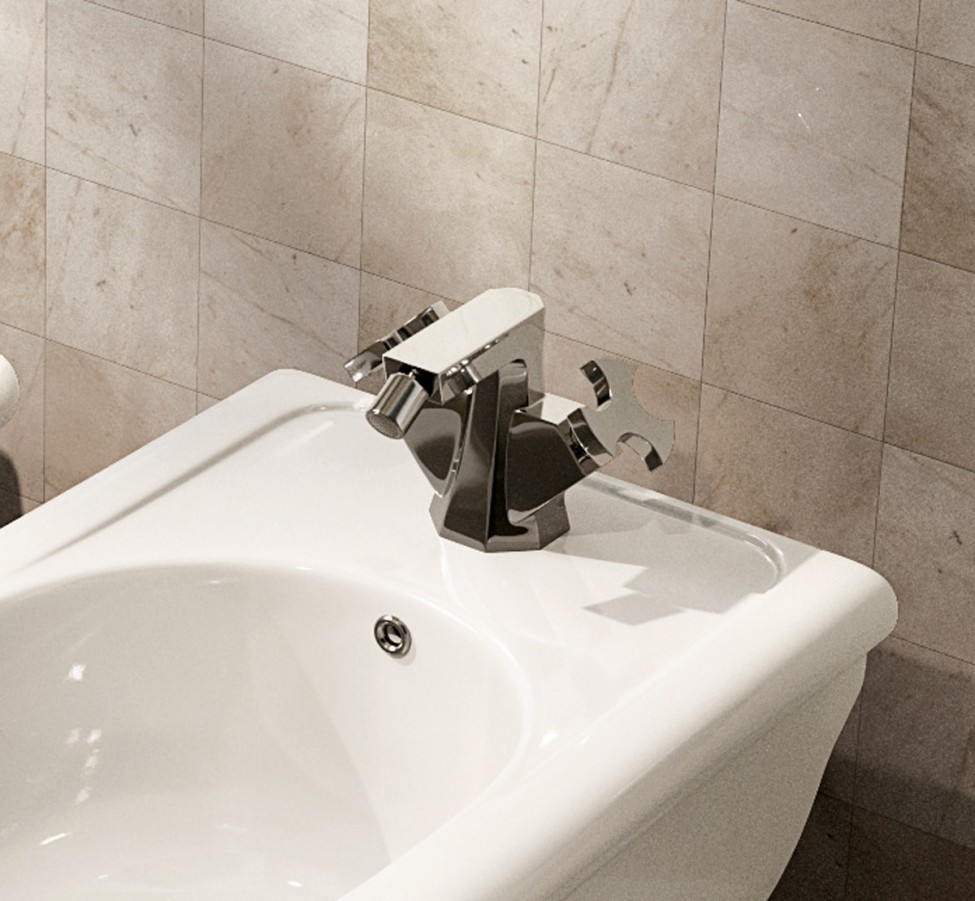 Смеситель Flaminia Evergreen Single Lever Bidet Mixer схема 1