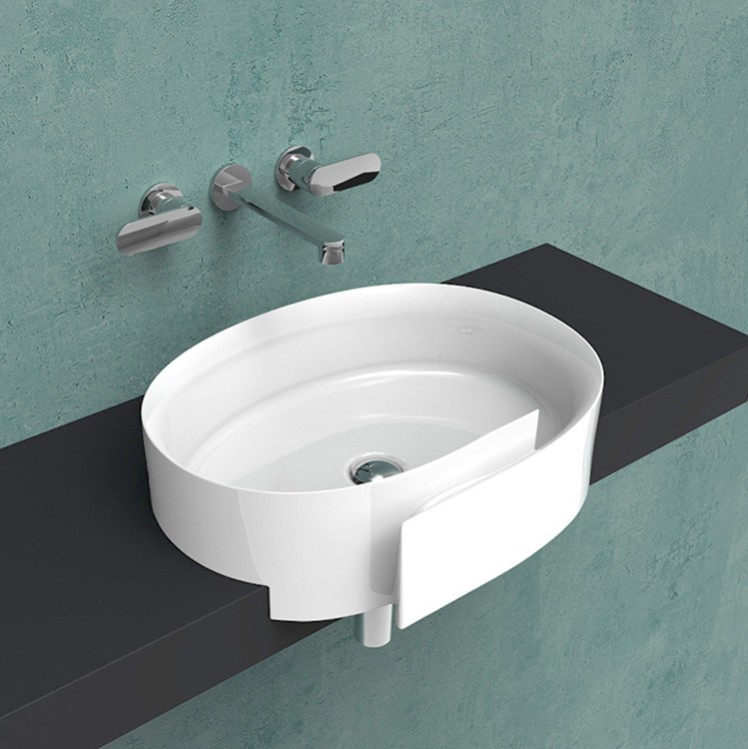 Изображение Накладная раковина Flaminia Roll 56 Semi-Inset Basin 56х42