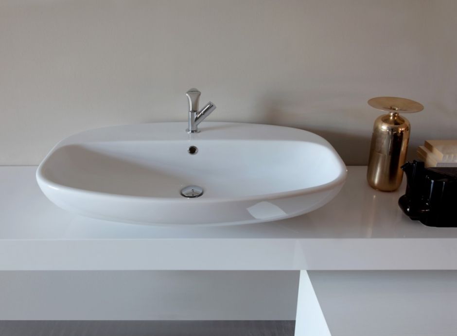 Накладная раковина Flaminia Nuda 85 Countertop - Wall Hung Basin 5081 86х58 ФОТО