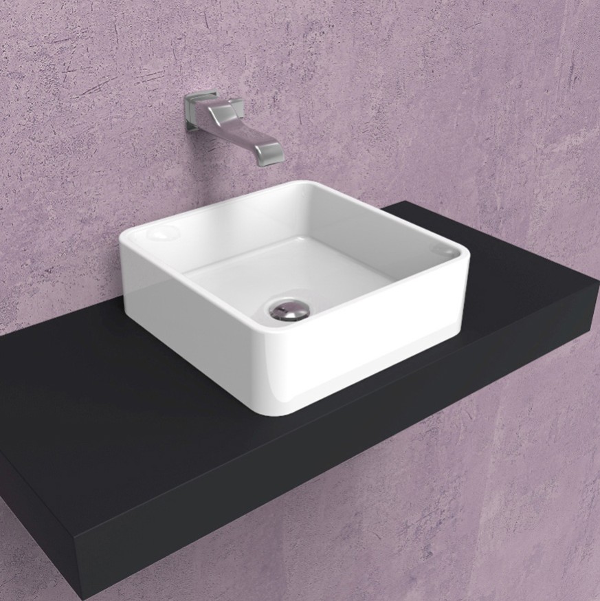 Раковина Flaminia Miniwash 40 Countertop Basin 40х40 схема 1