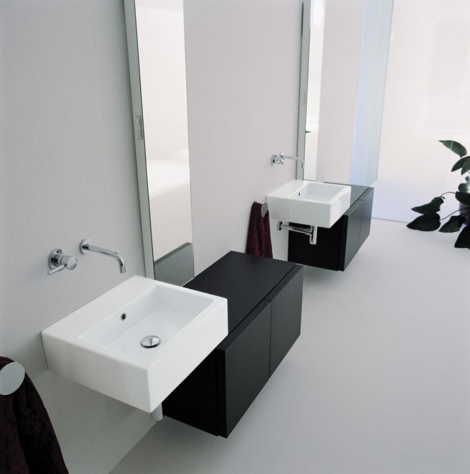 Подвесная раковина Flaminia Acqualight Countertop - Wall Hung Basin 50х45 ФОТО