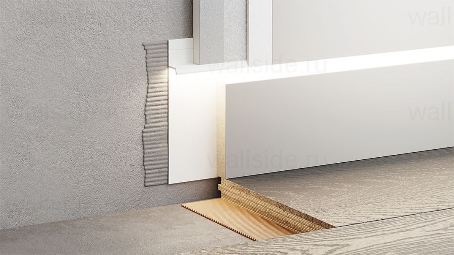 Скрытый плинтус Фесо 80 мм