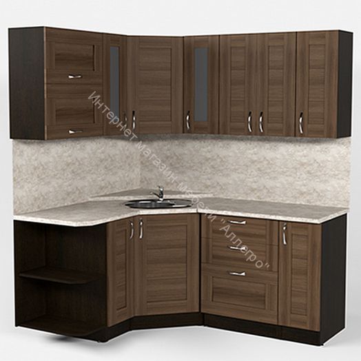 Кухонный гарнитур Кира оптима 1500х1800 мм