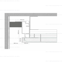 Теневой профиль для потолка Gips-BP80 схема
